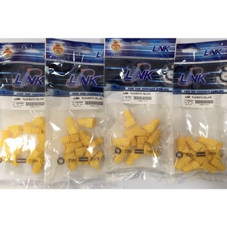 "LINK" US-6005 PLUG BOOTS CAT5 YELLOW COLOR (10EA/PACK)