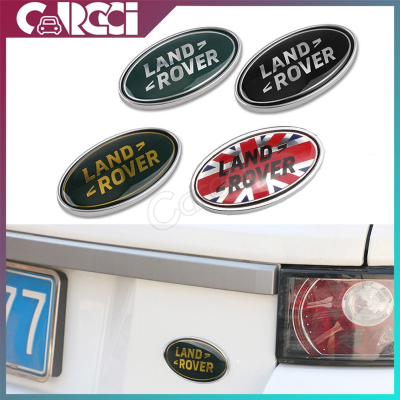 Land Rover ด้านหน้า Grille Emblem สติกเกอร์ท้ายรถดัดแปลง Range Rover Evoque Discovery Freelander ด้านหลังโลโก้หางสําหรับ Land Range Rover