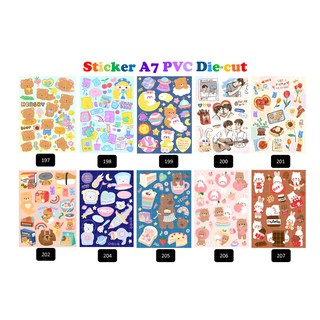 สติ๊กเกอร์ PVC Diecut ขนาด A7 (กันน้ำ กันเรซิ่น ลอกแปะได้เลย) 2
