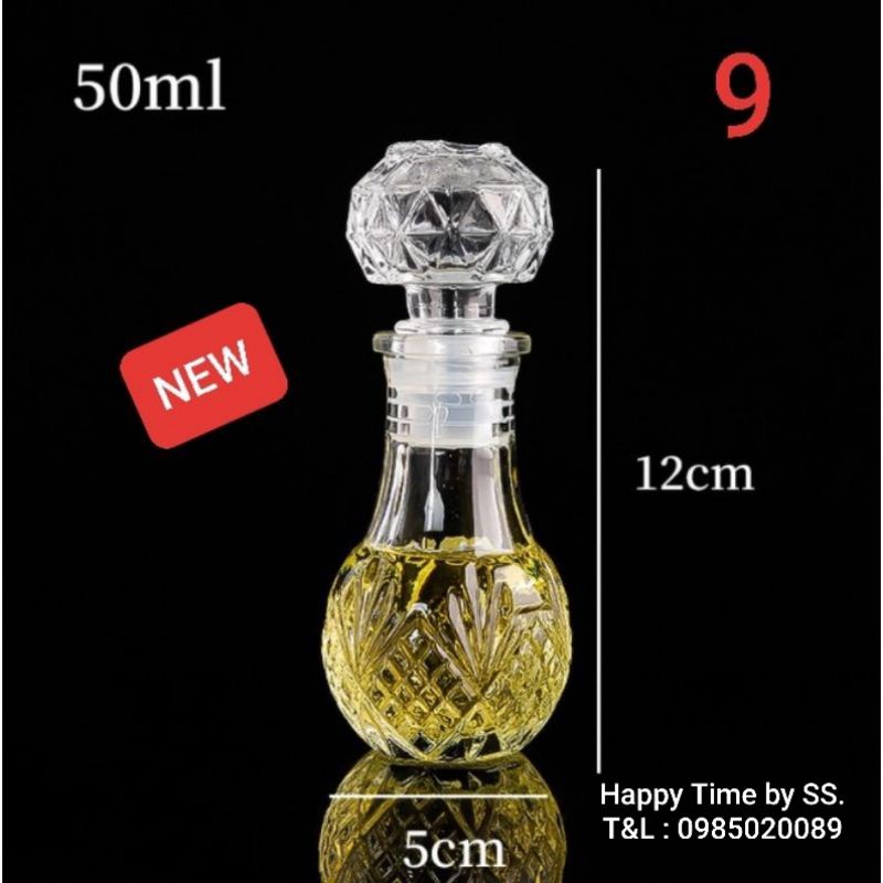 ขวดแก้วไวน์ใส ใส่น้ำอบ น้ำหอม ขนาดบรรจุ 50 ml. ราคา ถูกที่สุด ดีลบีเคเค แกลเลอรีภาพที่ 9