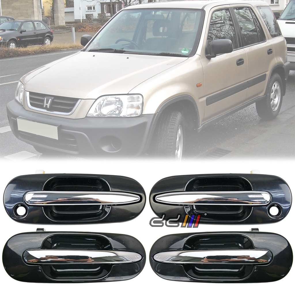 Honda CRV S10 CR-V RD1 1997-2001 มือจับประตูด้านนอกด้านนอก (Chrome&Black)