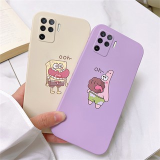 เคสโทรศัพท์สำหรับ OPPO A74 4G/A74 5G/A93/A94 การ์ตูนน่ารักสาวสพันชบ็อบสแควร์แพนท์โทรศัพท์มือถือเคสมือถือกันกระแทก,กันน้ำ,Anti-Fall ฝาครอบป้องกัน,สไตล์