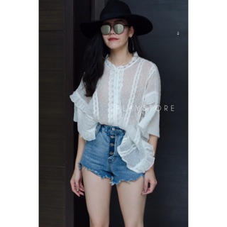 เสื้อลูกไม้ทรงสวยหรูฉบับงานแบรนด์