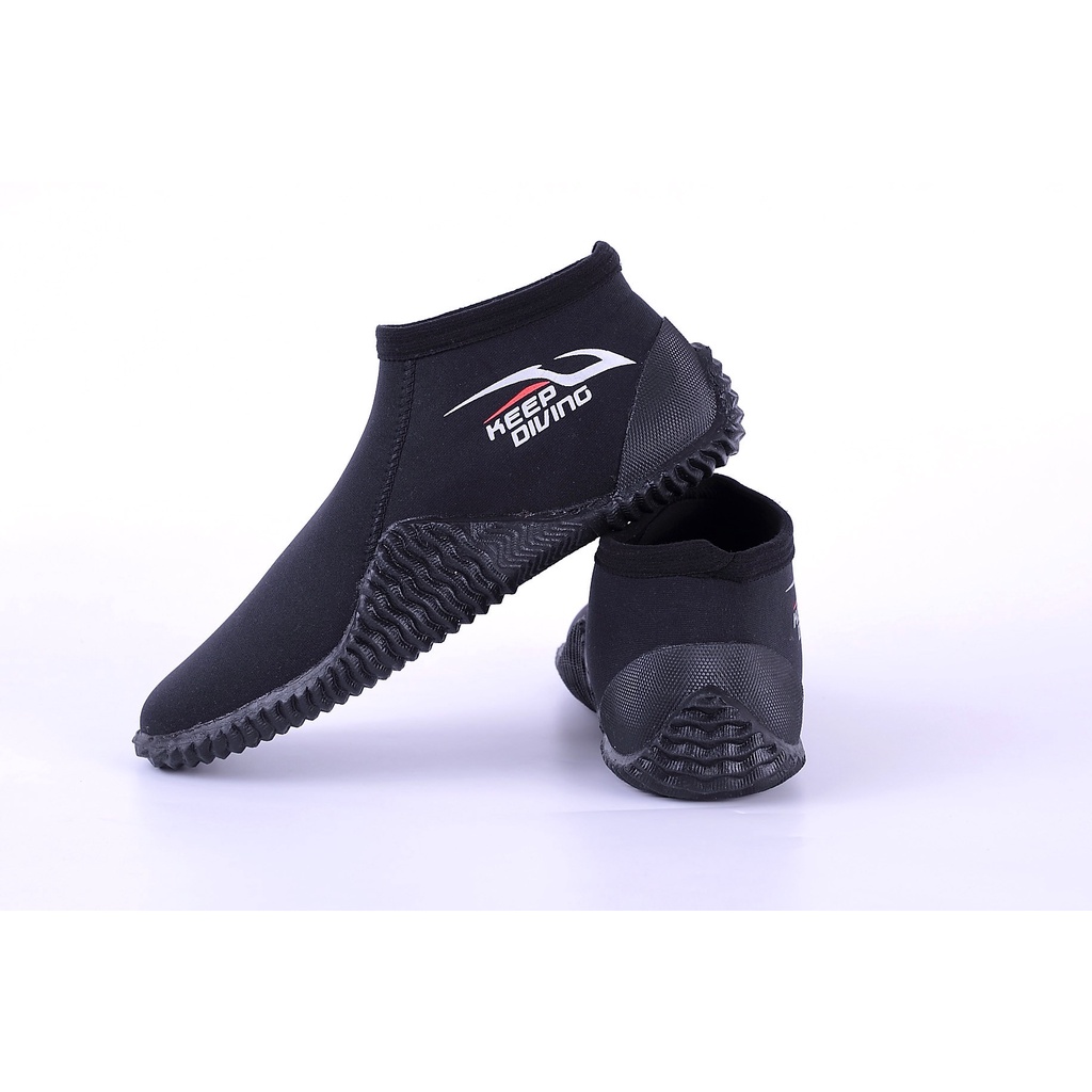 4mm Neoprene low-top รองเท้าดําน้ํารองเท้าดําน้ําตื้น Aqua Beach ตกปลารองเท้าท่องรองเท้า