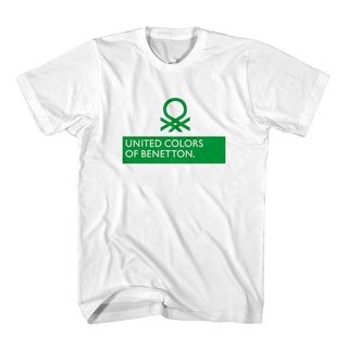 เสื้อยืดพิมพ์ลายแฟชั่น เสื้อยืด พิมพ์ลายโลโก้ Benetton สําหรับผู้ชาย