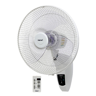 🔥แนะนำ!! HATARI พัดลมติดผนัง รีโมท รุ่น HT-W16R6 ขนาด 16 นิ้ว สีขาว Electric Fans