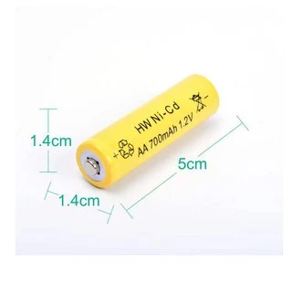 ถ่านชาร์จ AA 1.2v NI-Cd 700 mAh (จำนวน 4 ก้อน + กล่อง)