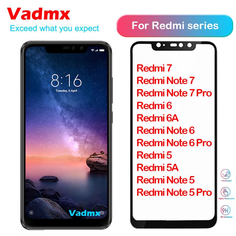 ฟิล์มกระจกนิรภัย 5 D สำหรับ Xiaomi Redmi 7 Note 6 7 Pro