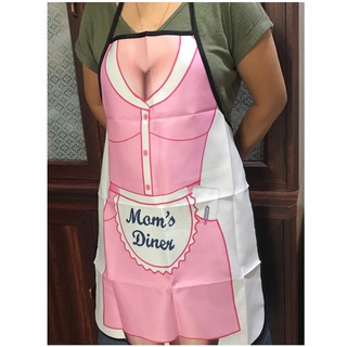 ผ้ากันเปื้อนลายสาวเสริฟชุดชมพู (Sexy Lady Apron)