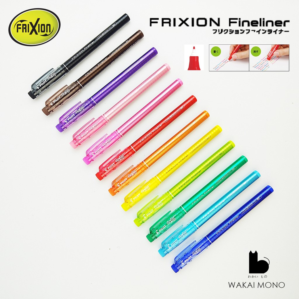 PILOT FriXion Fineliner ปากกาลบได้ หัวพลาสติก ขายแยกแท่ง