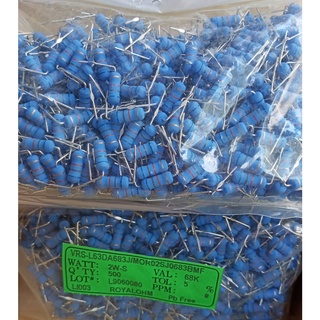 (50ชิ้น)  68k 2w 5
% 2วัตต์ 68เค  ค่าผิดพลาด+-5% เมทอลออกไซด์ ตัวต้านทาน Resistor