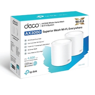 MESH WI-FI (เครือข่ายไวไฟ) TP-LINK WHOLE HOME (DECO X50) (PACK 2) DUAL BAND MESH WIFI6 AX3000