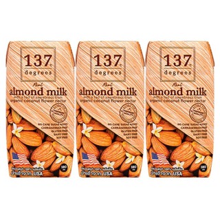 นมอัลมอนด์ 137 Degrees Almond Milk Original 180ml (Pack3)