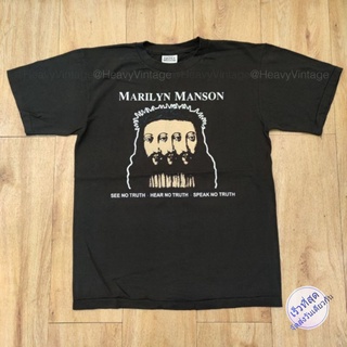 เสื้อยืดอินเทรนด์ผู้ชายอินเทรนด์ผู้หญิงMARILYN MANSON [BELIEVE] เสื้อวง เสื้อทัวร์ เสื้อยืดS-3XL