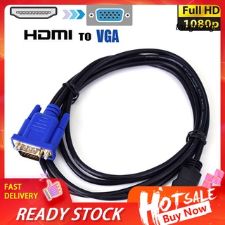 Xfdz_ Doonjiey 1080P Hdtv Hdmi อะแดปเตอร์เชื่อมต่อสายเคเบิ้ล Vga Male 15Pin สําหรับ Pc Tv