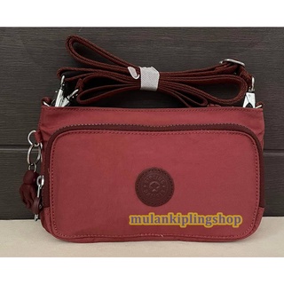 ส่งฟรีEMS  Kipling Myrte Small 2 IN 1 Crossbody and Pouch - Dusty Carmine