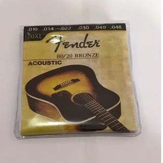สายกีตาร์โปร่ง สายกีต้าร์โปร่ง fender ชุดเบอร์10 ครบชุด 6 เส้น สุดยอดสายกีตาร์ที่นักดนตรีเลือกใช้ เสียงใสกังวาน