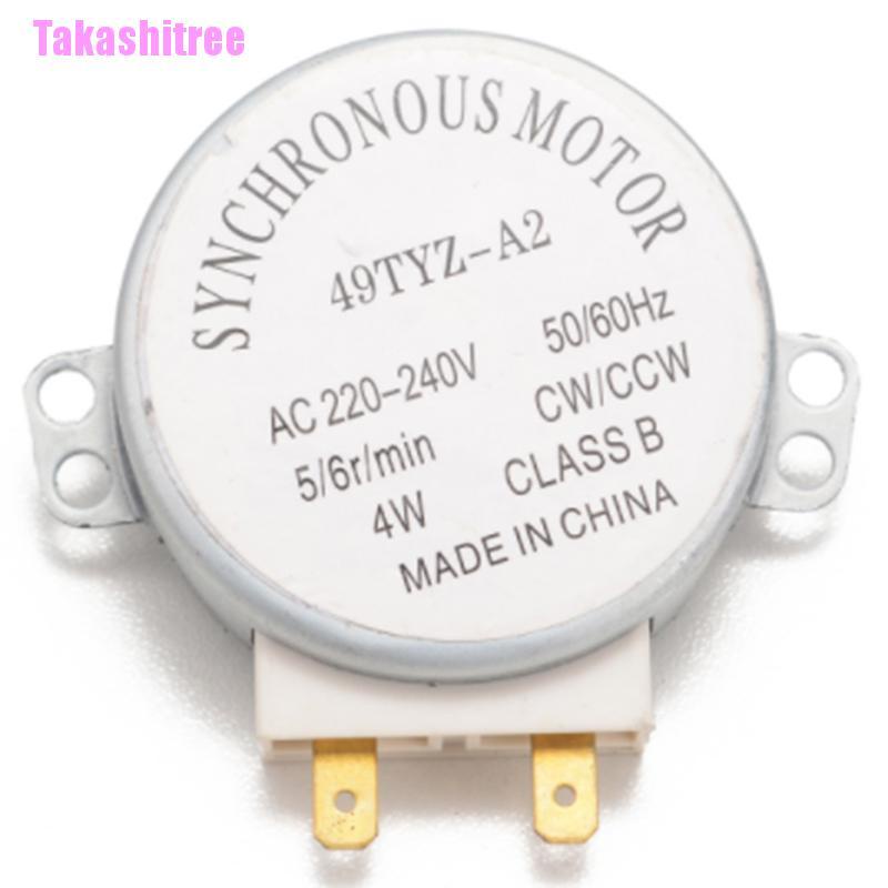 $Takashitree $ มอเตอร์เตาอบไมโครเวฟ 49Tyz-A2 Ac 220-240V Cw Ccw 4W 5 6