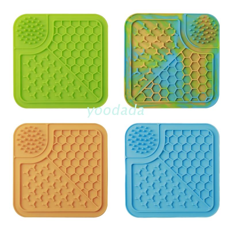 yoo Dog Licking Pad Small Slow Feeder Mat Cat Puzzle Feeders for Wet