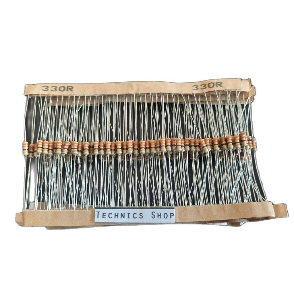 ตัวต้านทาน 330 โอห์ม 1/4W จำนวน 20 ตัว Resistor 330 Ohm 20 pcs.