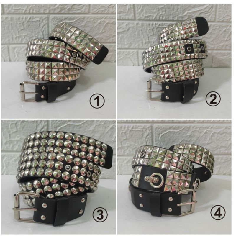 หัวเข็มขัด/เข็มขัด PUNK SPIKE PIRAMID