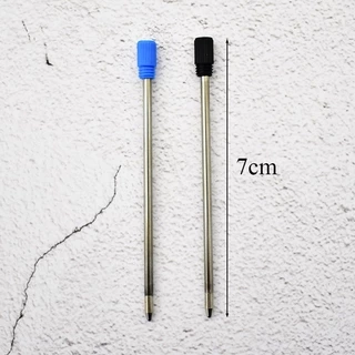ROW /10 pcs/lot 0.5mm New Medium Nib Core Office Metal Ballpoint Pen Refills Writing Supplies School Signature Hot Blue/Black Ink