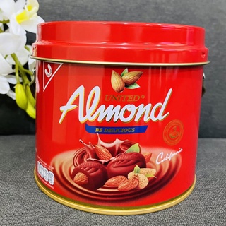 Almond ช็อกโกแลต ยูไนเต็ดอัลมอนด์ ขนาด 220กรัม จำนวน 40-42 เม็ด กล่องสีแดง สวย สดใส