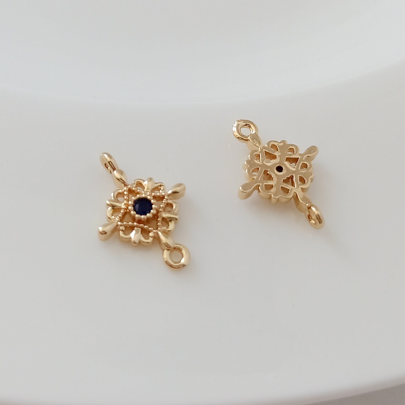 เครื่องประดับ สร้อยคอ สร้อยข้อมือ แหวนคู่ ประดับเพทาย ลูกไม้ สีทอง 14K 10 มม. แฮนด์เมด DIY ราคา ถูกที่สุด ดีลบีเคเค แกลเลอรีภาพที่ 7