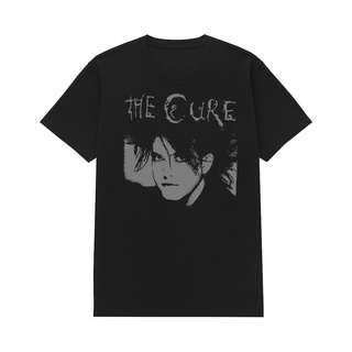 เสื้อยืด พิมพ์ลายวงร็อคเกอร์สตาร์ The Cure Robert