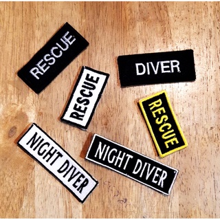 Tec40 Velcro Patch Armband อาร์มตีนตุ๊กแก RESCUE DIVER NIGHT DIVER