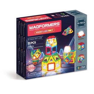 ของเล่น Magformers Neon Led Set 31P ตัวต่อแม่เหล็กเสริมพัฒนาการเด็ก