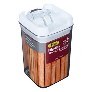 ขวดโหลเหลี่ยม SAN FLIP TITE 0.4 ลิตร ฝาดึงสีขาว  CANISTER SAN FLIP TITE 0.4L WHITE