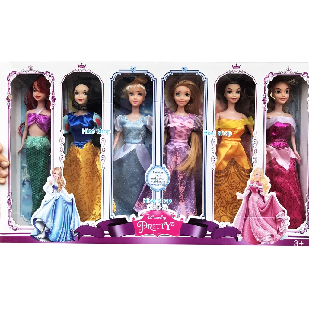 ตุ๊กตาบาร์บี้เจ้าหญิง ( Princess dolls ) ขายยกแพค 6 ตัว **มีหลายรุ่นให้เลือก กดตัวเลือกที่ภาพนะคะ** สุดคุ้ม