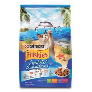 Friskies SEAFOOD SENSATIONS 3 kg x1 unit Free Whiskas TEMPTATIONS TUNA 85 g x1 unit