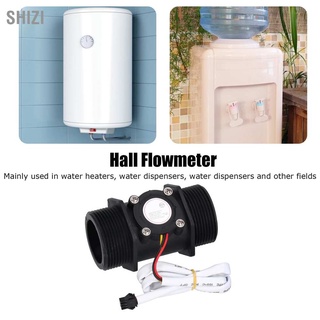 Water Flow Sensor for Swimming Pool Hall Turbine Flowmeter เซนเซอร์การไหลของน้ําสําหรับสระว่ายน้ํา G1.5In Yf-Dn40 Dc 3-24V