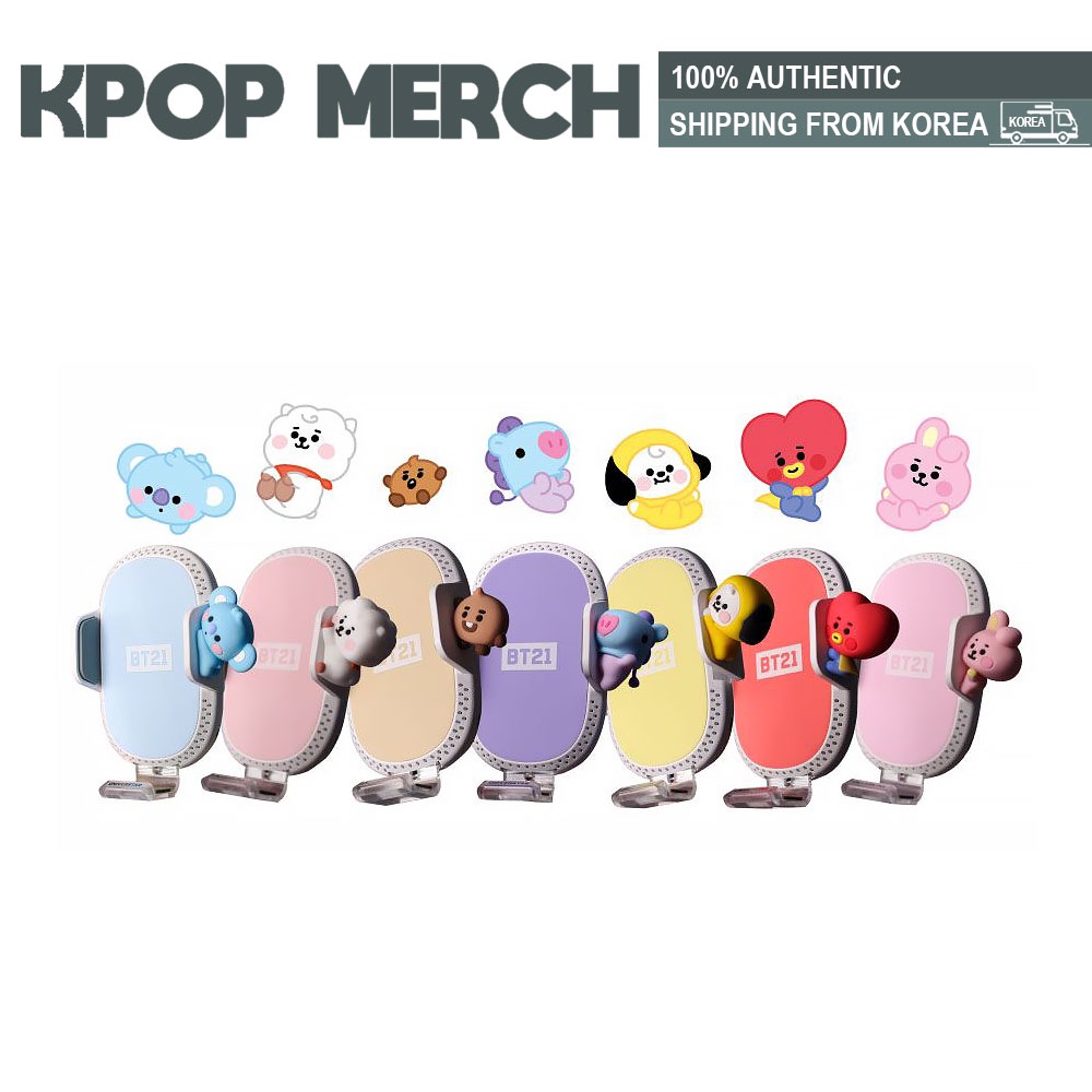 BT21 Baby Air Clean Fast Wireless Car Charger kpopmerch.th ThaiPick