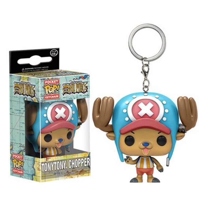 Funko Pop !  พวงกุญแจ ตุ๊กตาฟิกเกอร์ One Piece Tony Tony Chopper แบบไวนิล