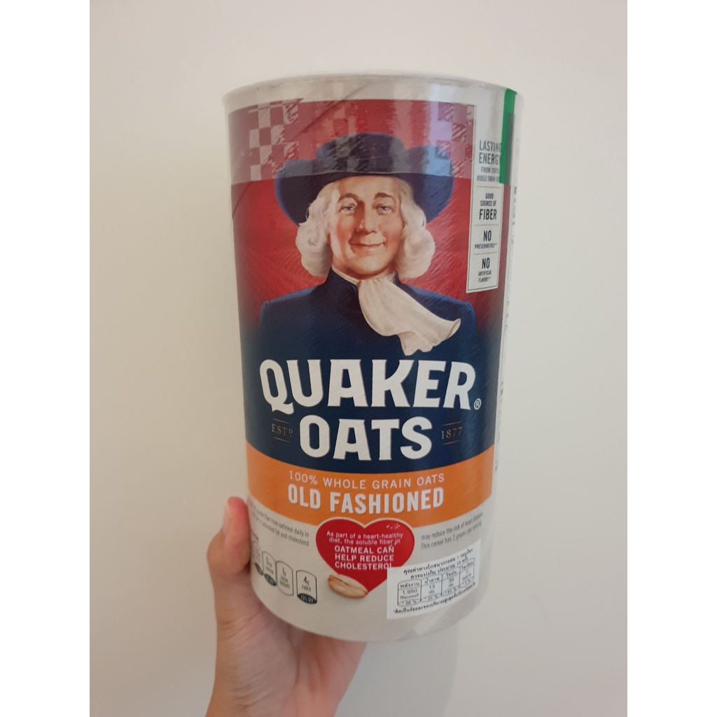Quaker Old Fashioned Oats 510 g. ข้าวโอ๊ตอบกรอบ เควกเกอร์ 510 กรัม