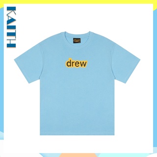 พร้อมส่ง เสื้อยืดแขนสั้น ผ้าฝ้าย พิมพ์ลายตัวอักษร Drew house สไตล์ฮิปฮอป วินเทจ พลัสไซซ์ สําหรับผู้ชาย