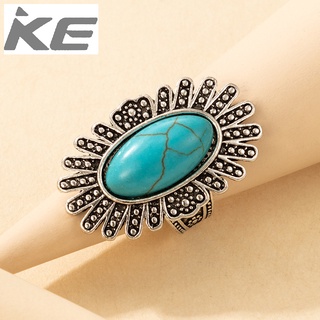 oval turquoise ring men and women ring creative jewelry for girls for women for men low price