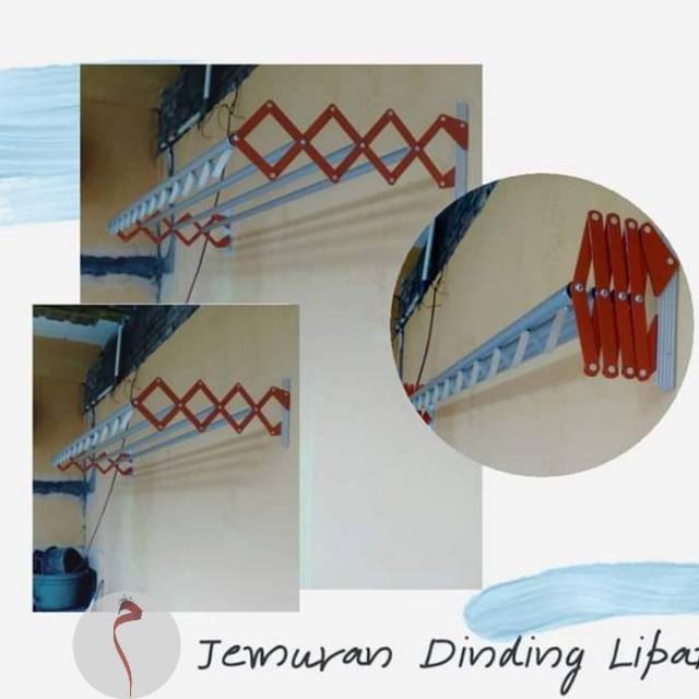 FOLDING WALL CLOTHING RACK