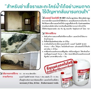 น้ำยา กำจัดเชื้อรา คราบตะไคร่บนผนังปูน Beger MouldFree M-001 ผนังอิฐ หินล้าง ทรายล้าง และเคลือบเงาผนัง A-100 W-005 W-006