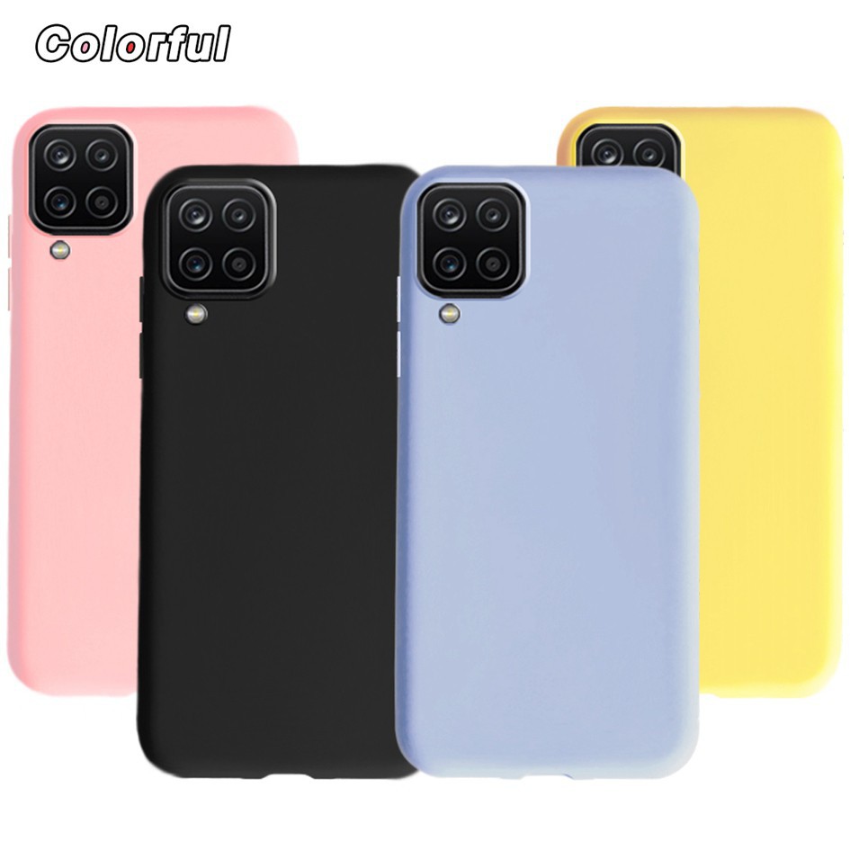 เคสโทรศัพท์มือถือ TPU นิ่ม สีพื้น เนื้อแมตต์ สําหรับ Samsung Galaxy A12 5G A31 A41 A2 Core #7