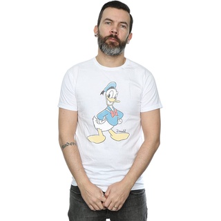 ดิสนีย์เสื้อยืดลำลอง Disney Mens Donald Duck Classic Donald T-Shirt Disney T-shirt;W=