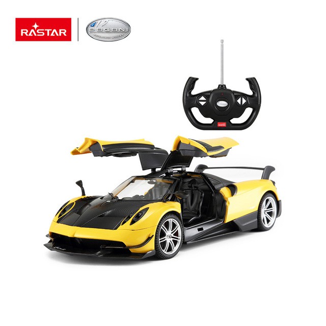 รถบังคับวิทยุ RASTAR 75400 yellow PAGANI HUAYRA รถโมเดลสมจริง เปิดประตูปีกนกได้