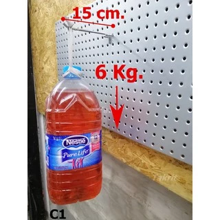 1ชุด = 5ชิ้น ตะขอ C1 แขวน ใช้กับ Pegboard สำหรับที่แขวนแบบ รูกลม เหล็กชุบ เข็งแรง สั้น ยาว 5 10 15 20 25 30 เซนติเมตร
