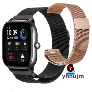 สายนาฬิกาข้อมือ โลหะ แม่เหล็ก ปลดเร็ว สําหรับ Amazfit GTS 4 2 Mini Smart Watch Band Amazfit GTS 3 2e 2 SmartWatch Correa