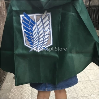 Attack On Titan Costume Green Cloak Japanese Anime Cosplay Shingeki No Kyojin Hoodie Eren Levi Mikasa Cloak Scout Legion Coat