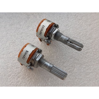 Alps RK16 16 Type Dual 50KA 100KA 50KB 100KB ×2 VR Volume Potentiometer วอลลุ่ม 2 ชั้น