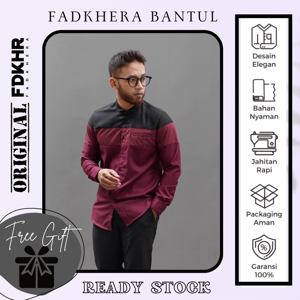 MERAH MODERN ADULT KOKO FADKHERA อย่างเป็นทางการ RIZWAN ยาวและแขนสั้น MAROON สีแดงสีดํา